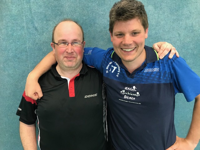 Die neuen Vereinsmeister 2019:
Holger Nintemann (li. ) und Marcel Nee (re.)